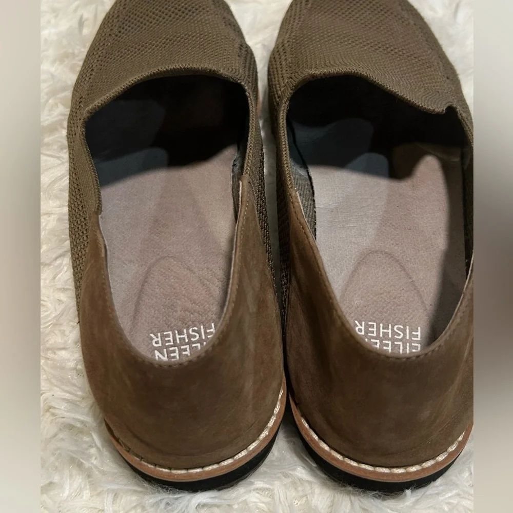 Loafers Eileen Fisher Lindy poly knit Loafer olive Women's size 8 - Picture 8 of 9